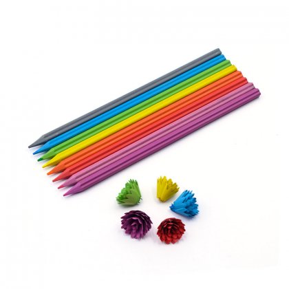 Flower Shape BioFibre Colored Pencils