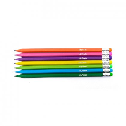 Bio-Fibre Pencils w/Assorted Solid Barrel Colors